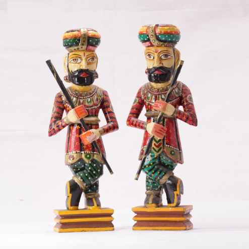 Wodden Watchman pair